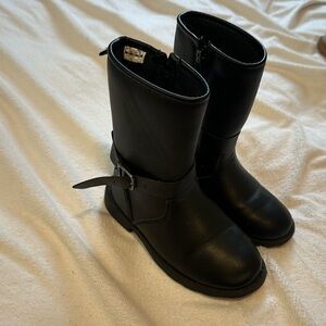 Carter's Black Boots with Zipper